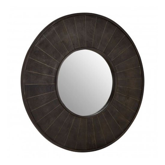 Nikawiy Wall Bedroom Mirror In Antique Brass Frame