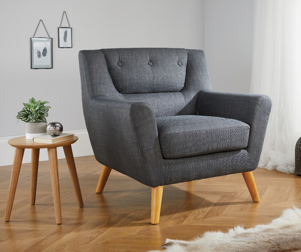Lambeth Grey Fabric Chair
