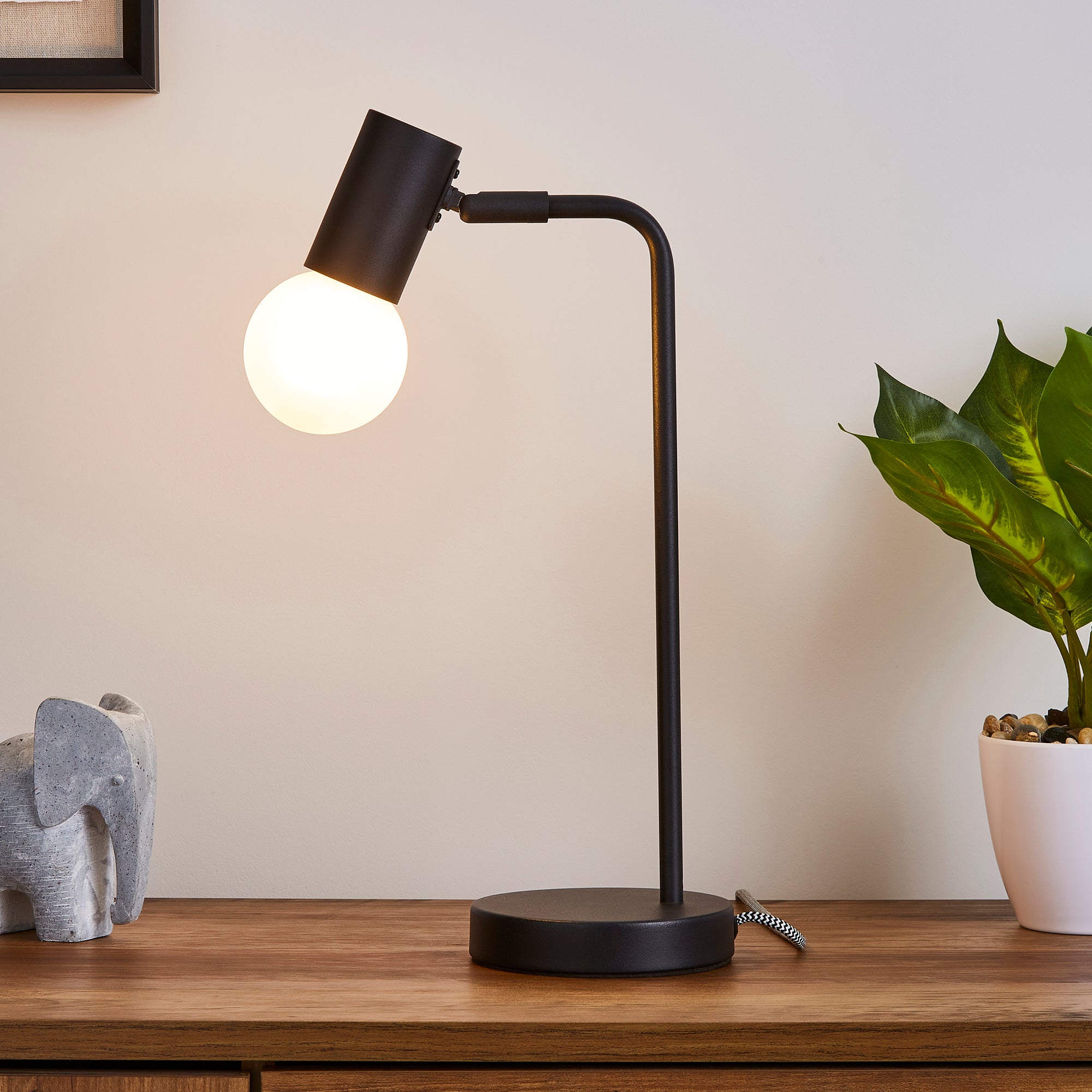 Bradford Desk Lamp Matt Black Black