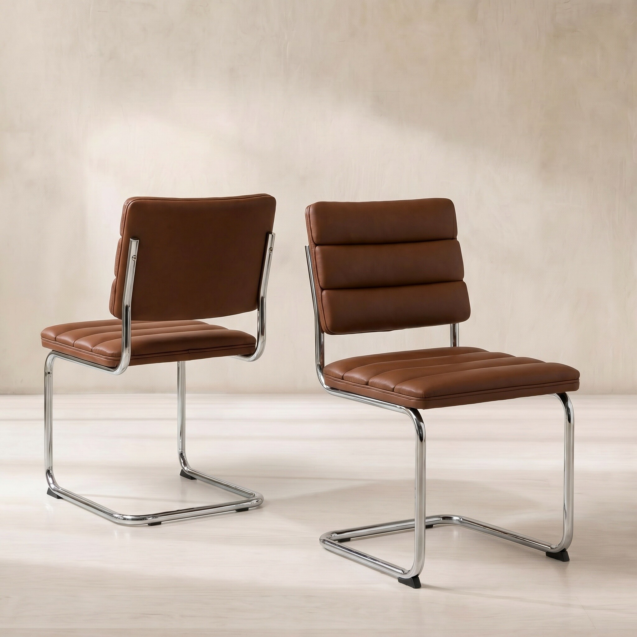 Marti Dining Chair, Brown Leather | Barker & Stonehouse