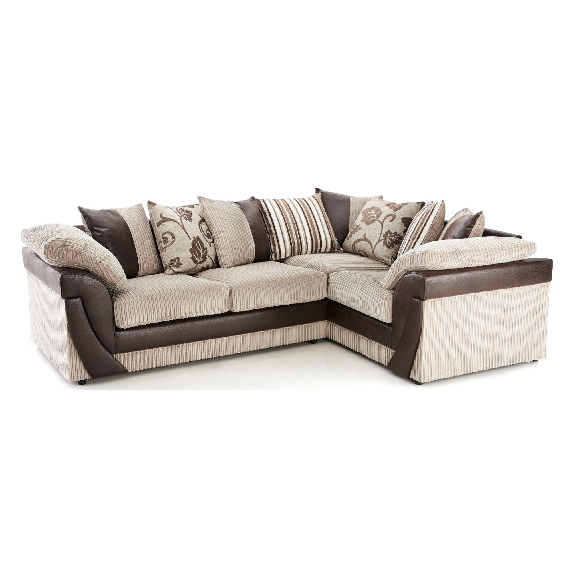 Lush Scatter Back Right Hand Corner Sofa Beige