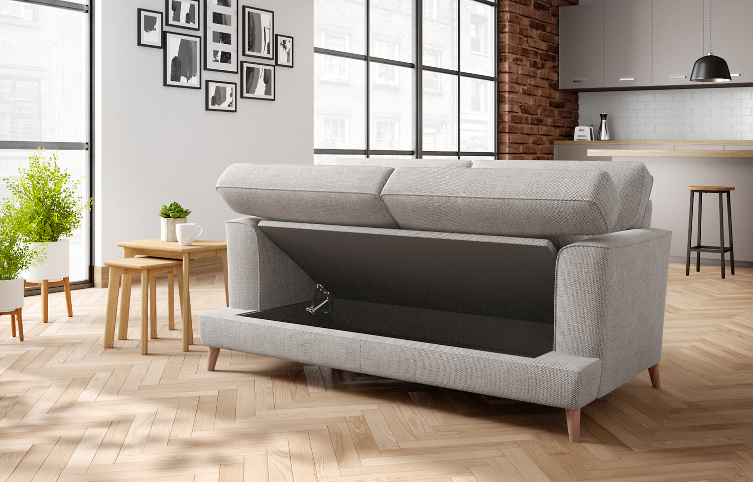 M&S Copenhagen Large 2 Seater Storage Sofa