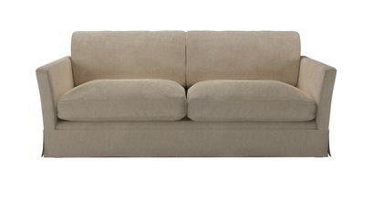 Otto 3 Seat Sofabed in Cashew Baylee Viscose Linen - sofa.com