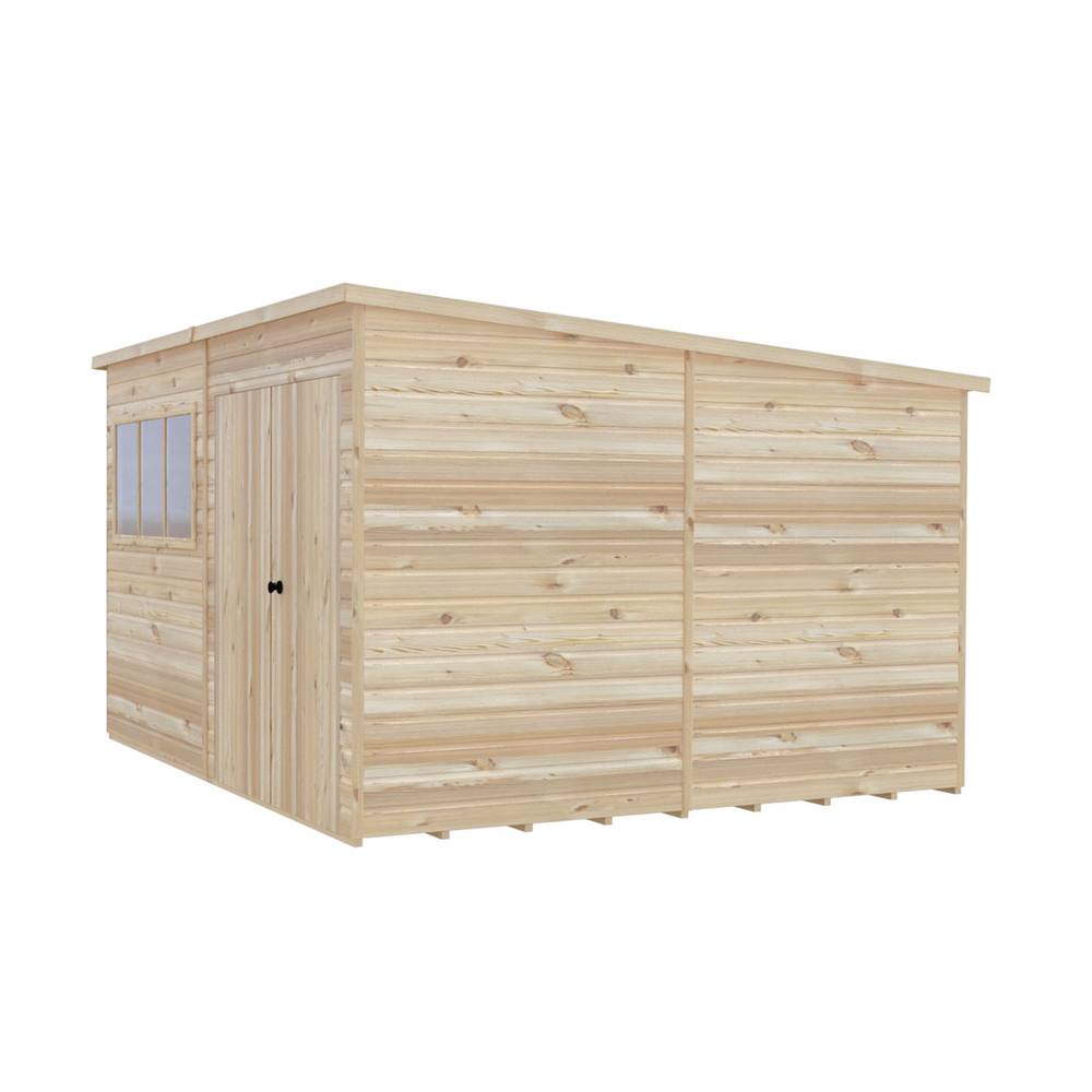 Shires Ranger 12 x 10 Feet Double Door Shed - L299 x W359 x H213.9 cm in Light Tan 4
