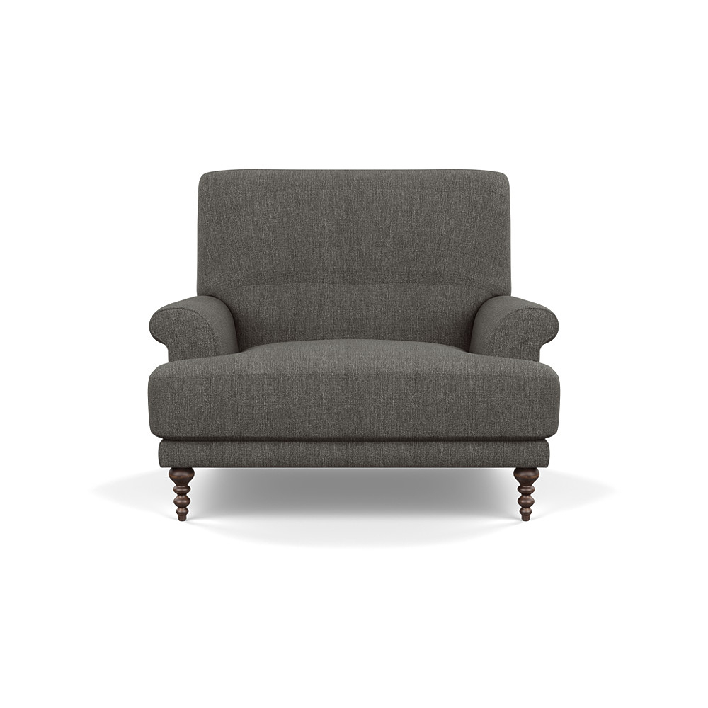 SCP Oscar Informal Armchair Kvadrat Molly 170 Walnut Feet