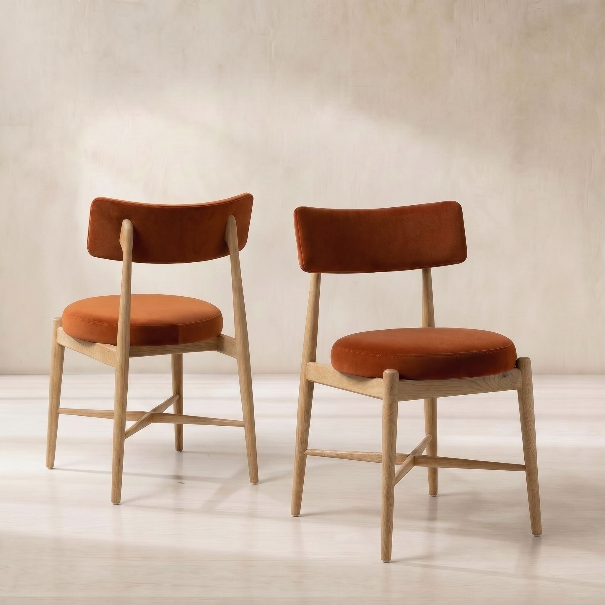 Flora Dining Chair, Neutral Wood | Barker & Stonehouse