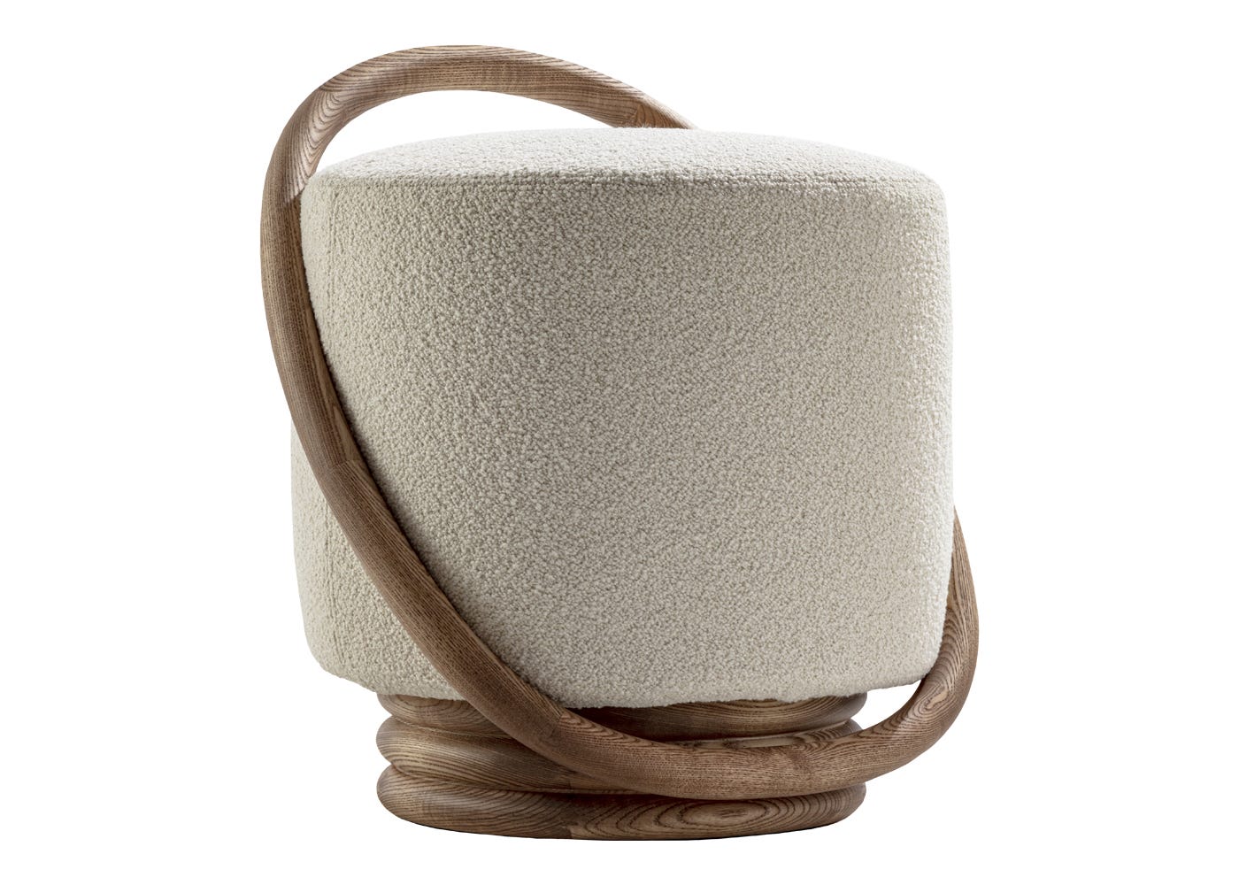 Porada Smile Pouf in Bouclage 01