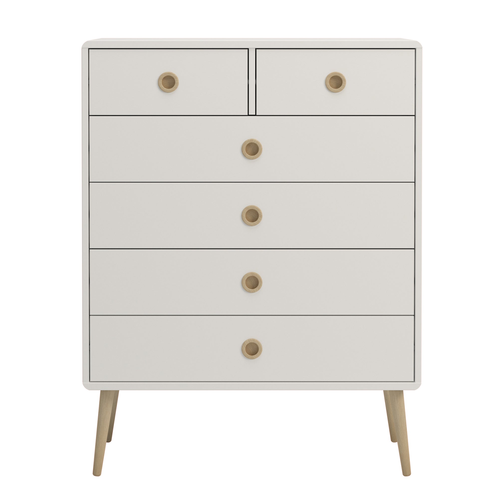 Softline 6 Drawer Chest White