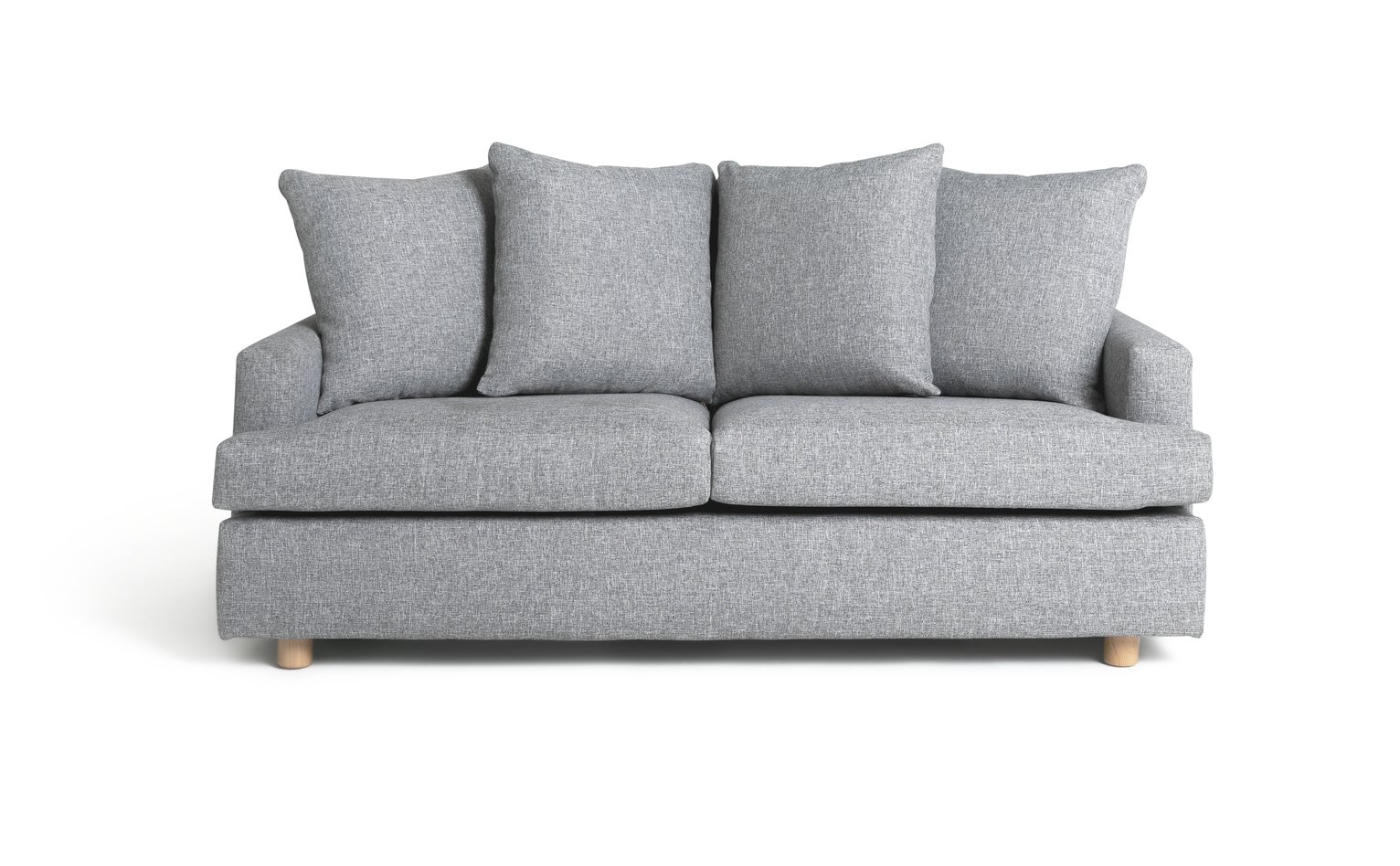 Habitat Lana 2 Seater Fabric Sofa with Cushion - Grey