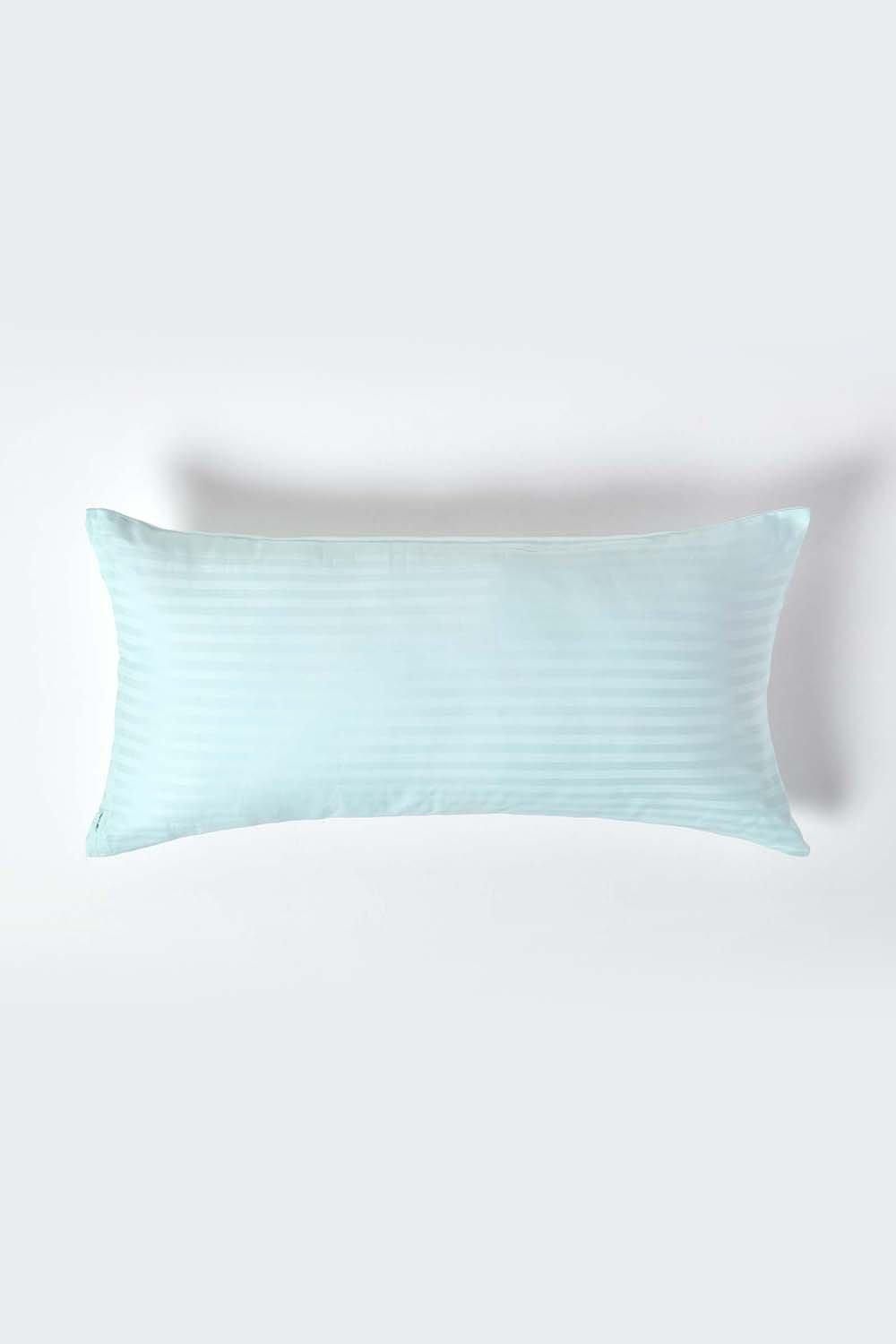 Homescapes Continental Egyptian Cotton Pillowcase 330 TC, 40 x 80 cm in Blue