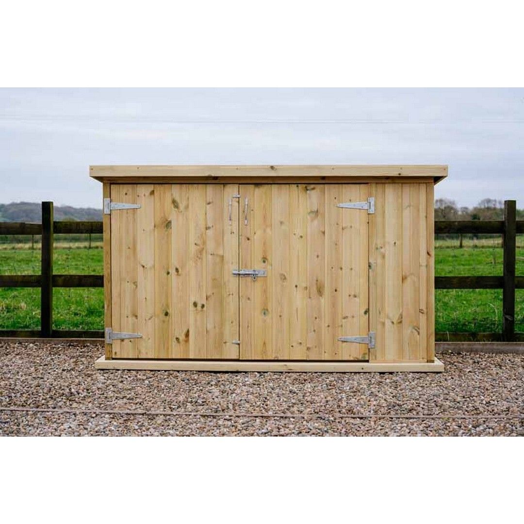 Buttercup Farm Chipping Bike Store Small - Timber - L96 x W227 x H127 cm in Brown 2