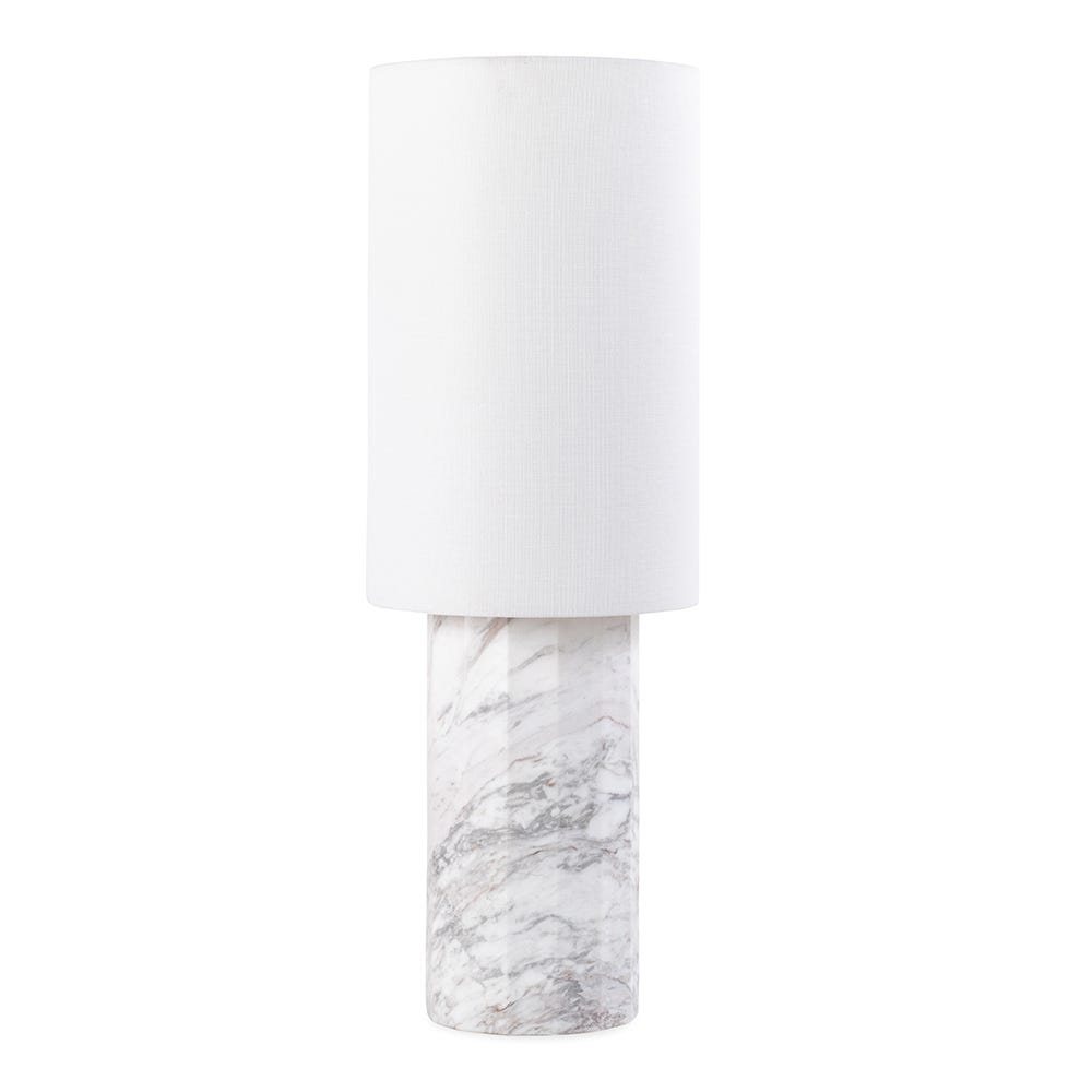 Heal's Colonna Marble Table Lamp White Standard 2