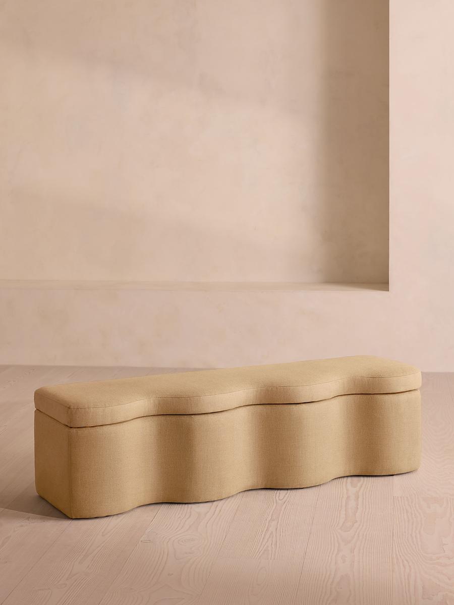 Eli Storage Bench, Linen, Wheat