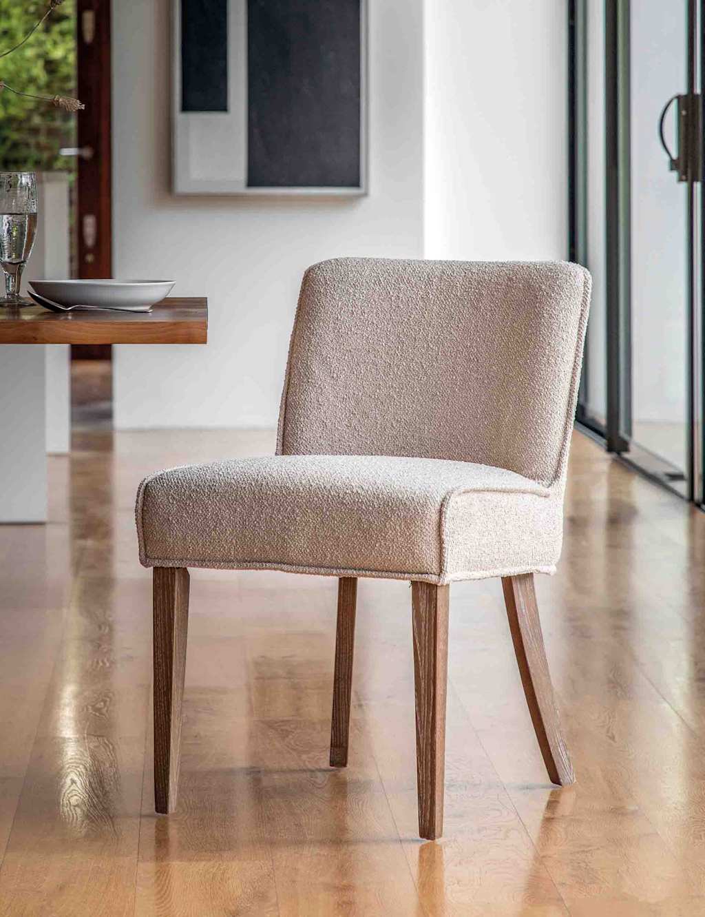 Gallery Direct Set of 2 Tarnby Dining Chairs Beige Mix