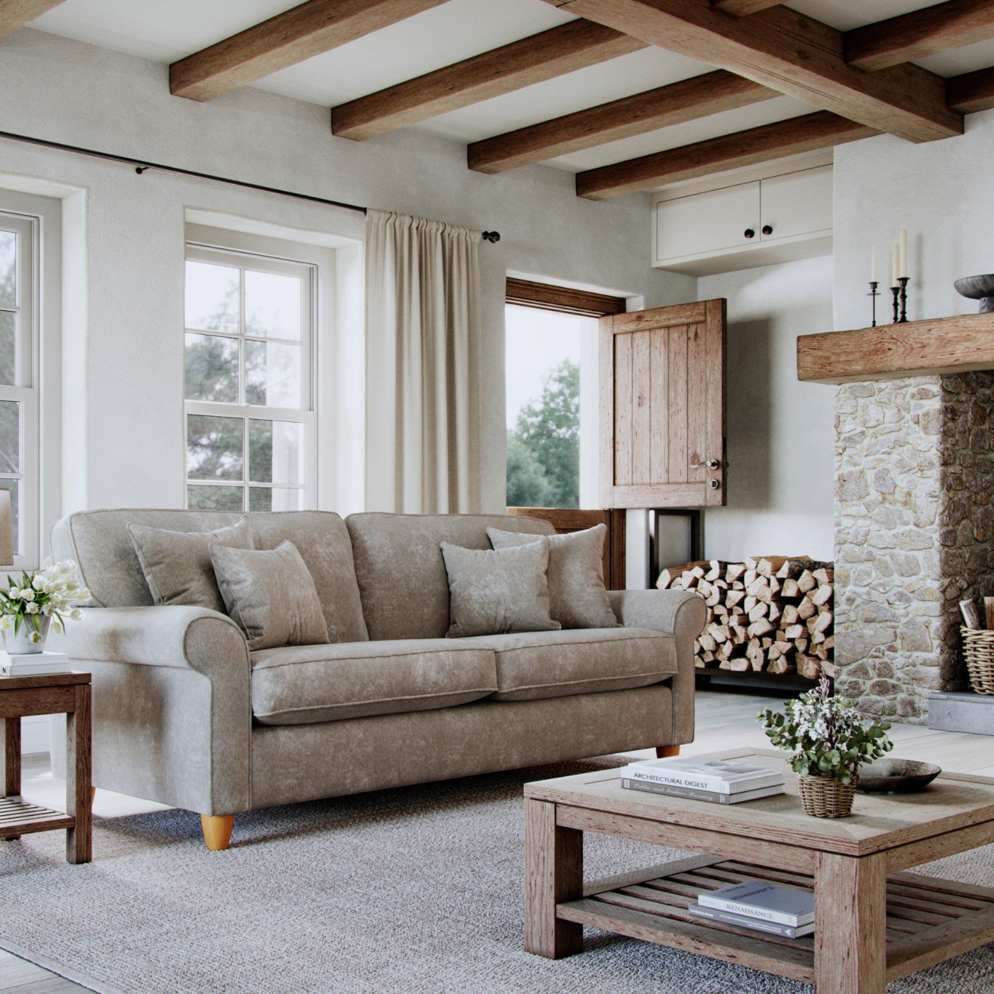 The Great Sofa Company Flora Large Sofa Glory Beige
