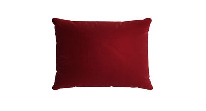 38x55cm Scatter Cushion in Claret Cotton Matt Velvet - sofa.com