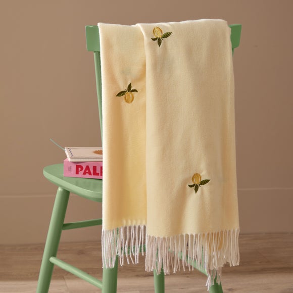 furn. Fruits Zesty Lemon Throw Blanket 130cm x 180cm