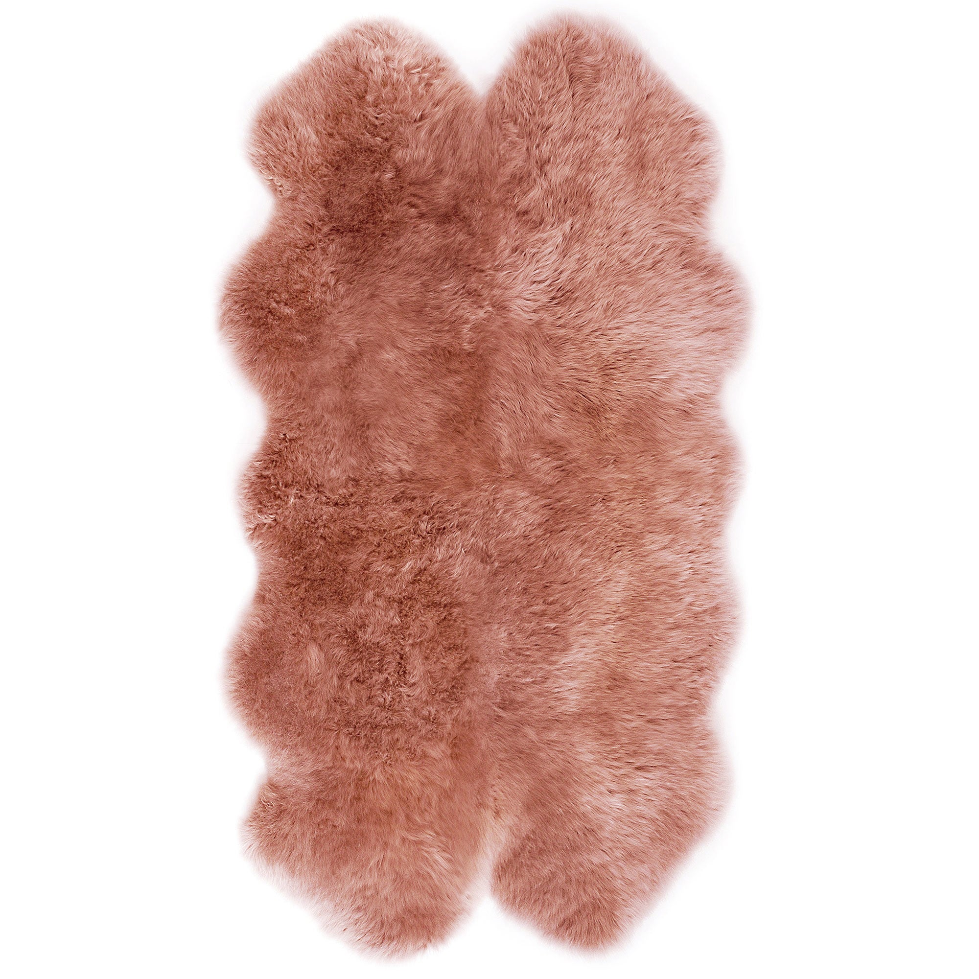 Quad Sheepskin Rug Pink