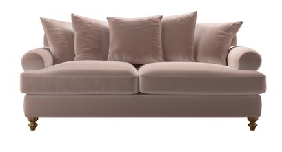 Teddy 3 Seat Sofabed in Orchid Cotton Matt Velvet - sofa.com
