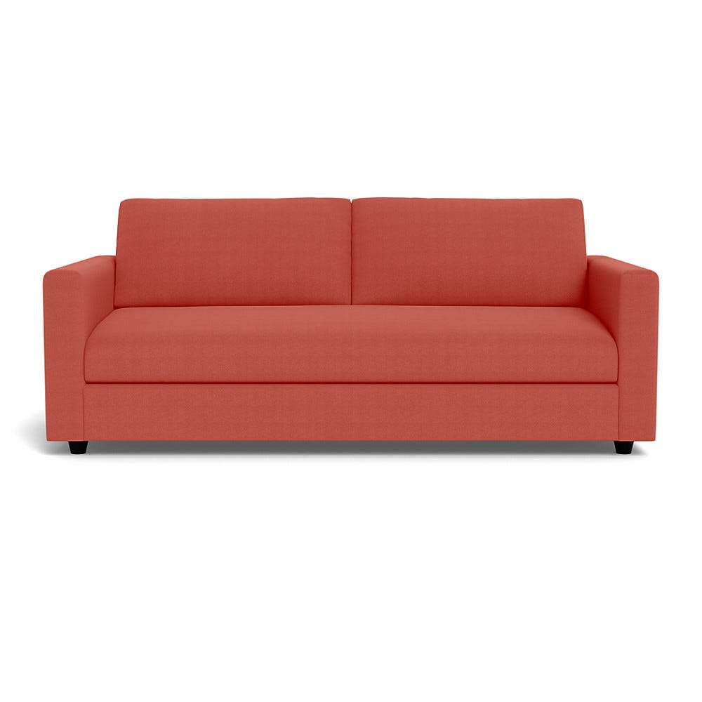 Heal's Nimbus II 4 Seater Sofa Linen Grenadine Black Feet