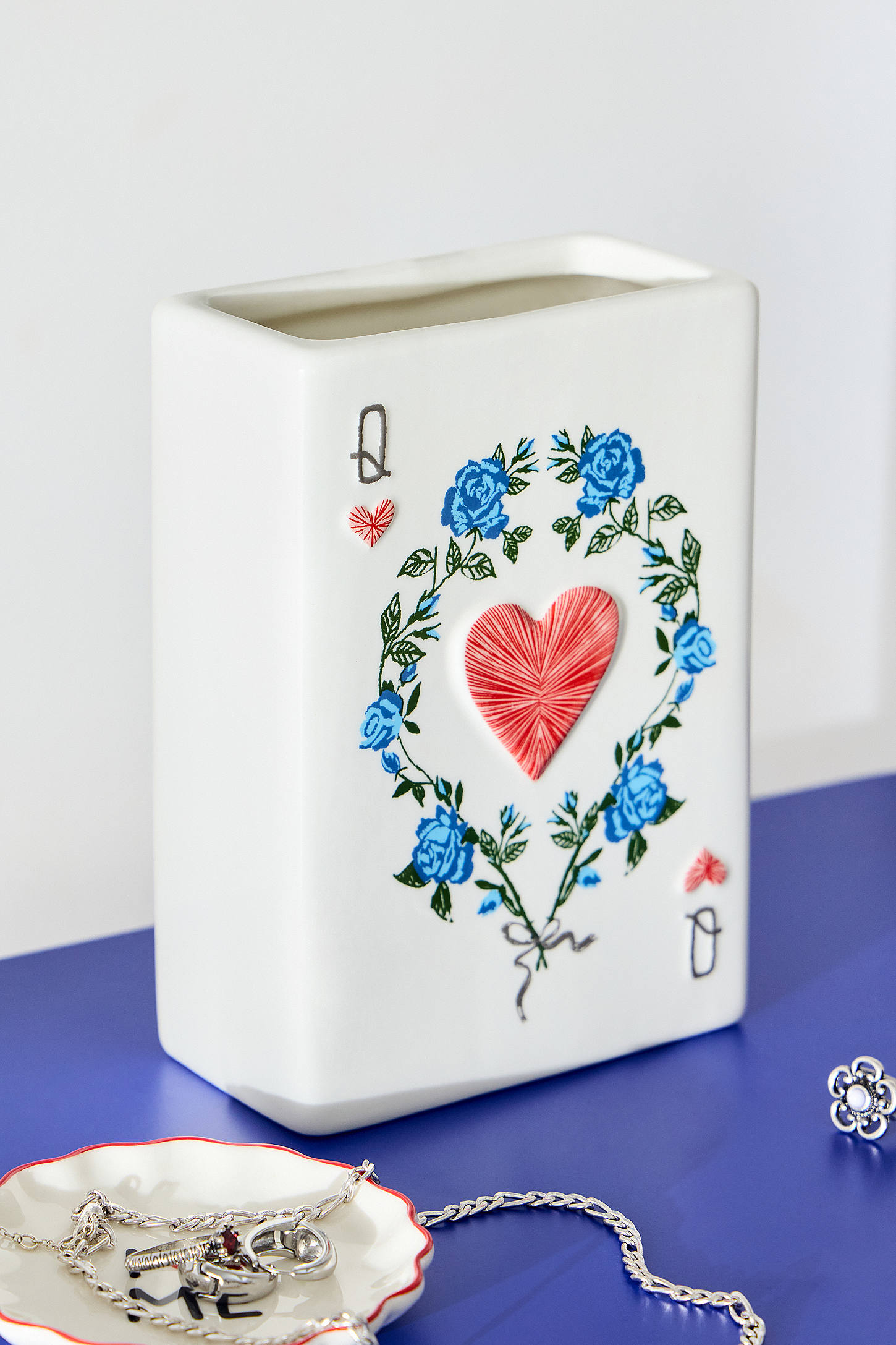 Card Suit Vase - White 3