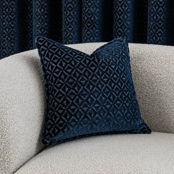 Diamond Geometric Velvet Cushion