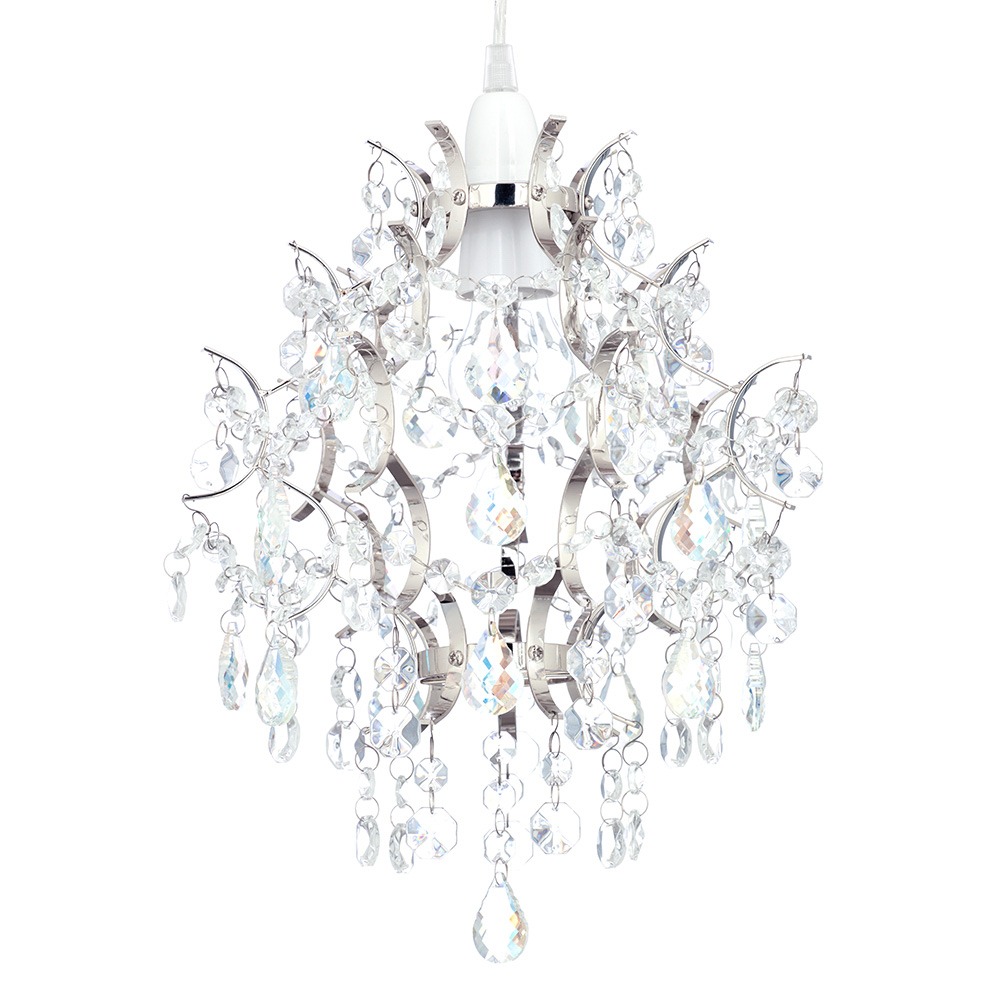 Lisa Easyfit Lamp Shade, Nickel
