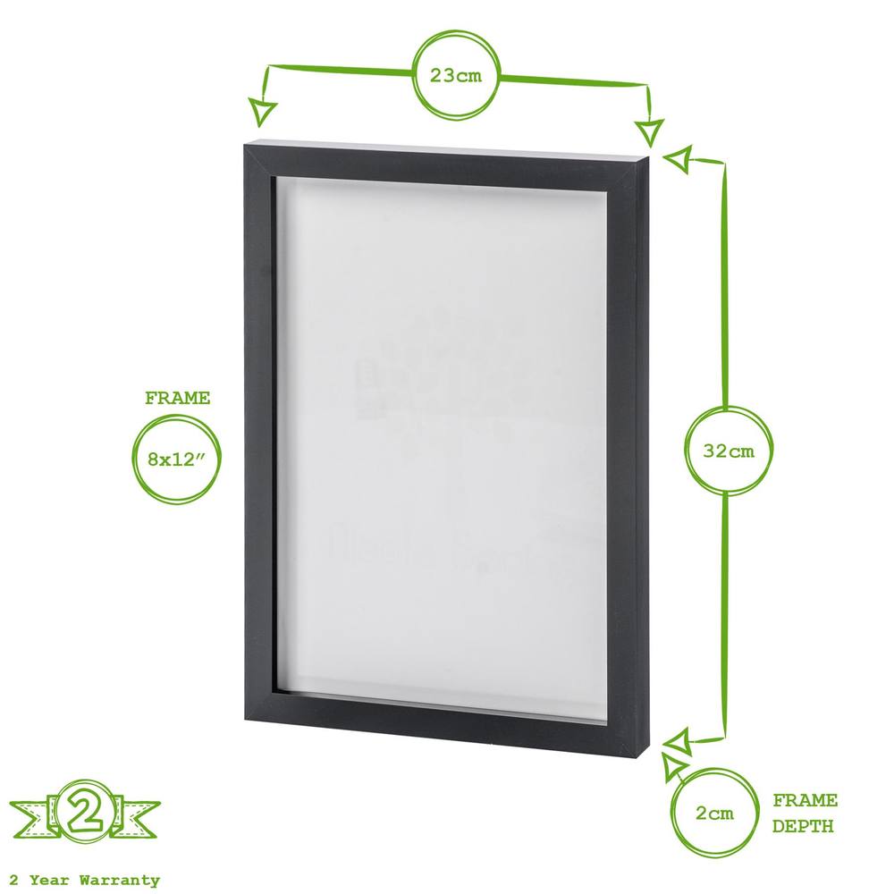 Nicola Spring Photo Frames - A4 (8" x 12") - Pack of 5 in White 3