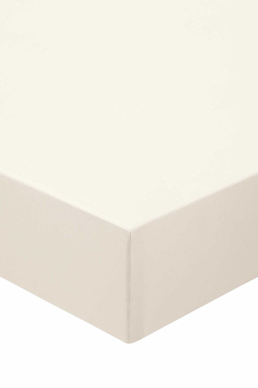 Murmur ' 500TC' Plain Dye Fitted Sheet in Ivory