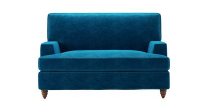 Isla Loveseat Sofabed in Scuba Smart Velvet - sofa.com