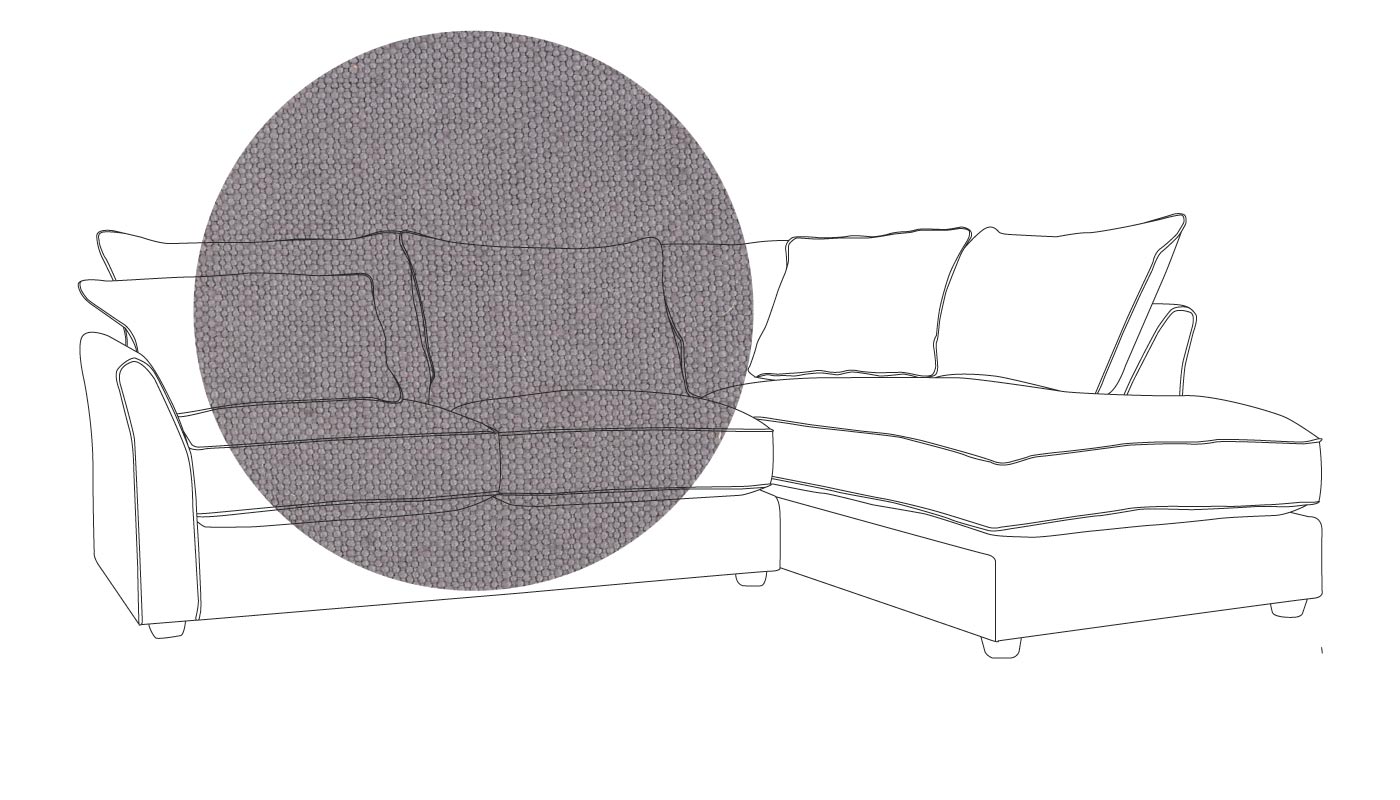 Heal's Tailor Right Hand Facing Corner Sofa Linen Shadow Natural Feet