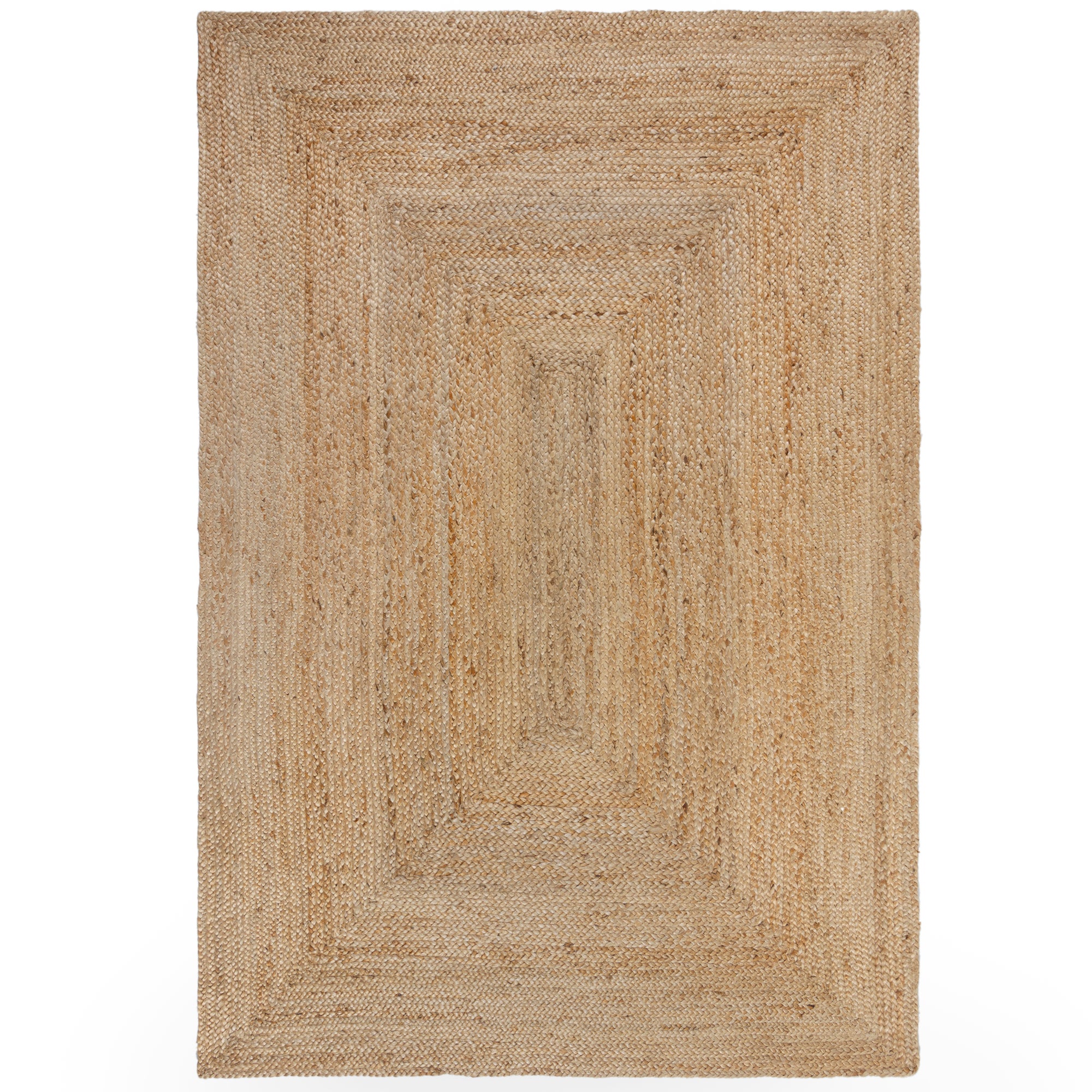 Jute Design Woven Rug Brown
