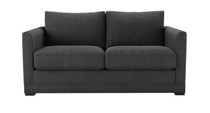 Aissa 2 Seat Sofa Bed in Charcoal Brushed Linen Cotton - sofa.com