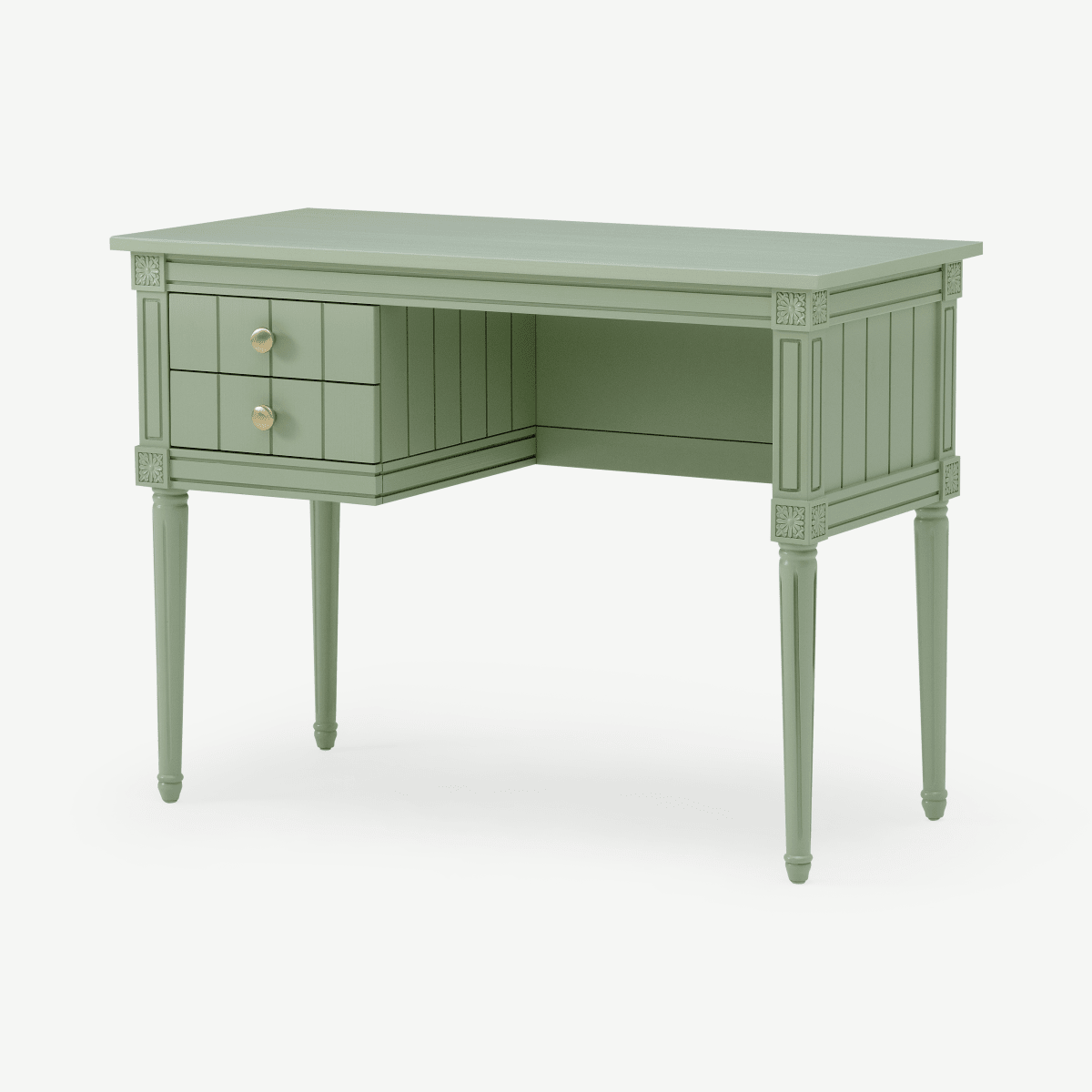 Bourbon Vintage Compact Desk, Sage Green
