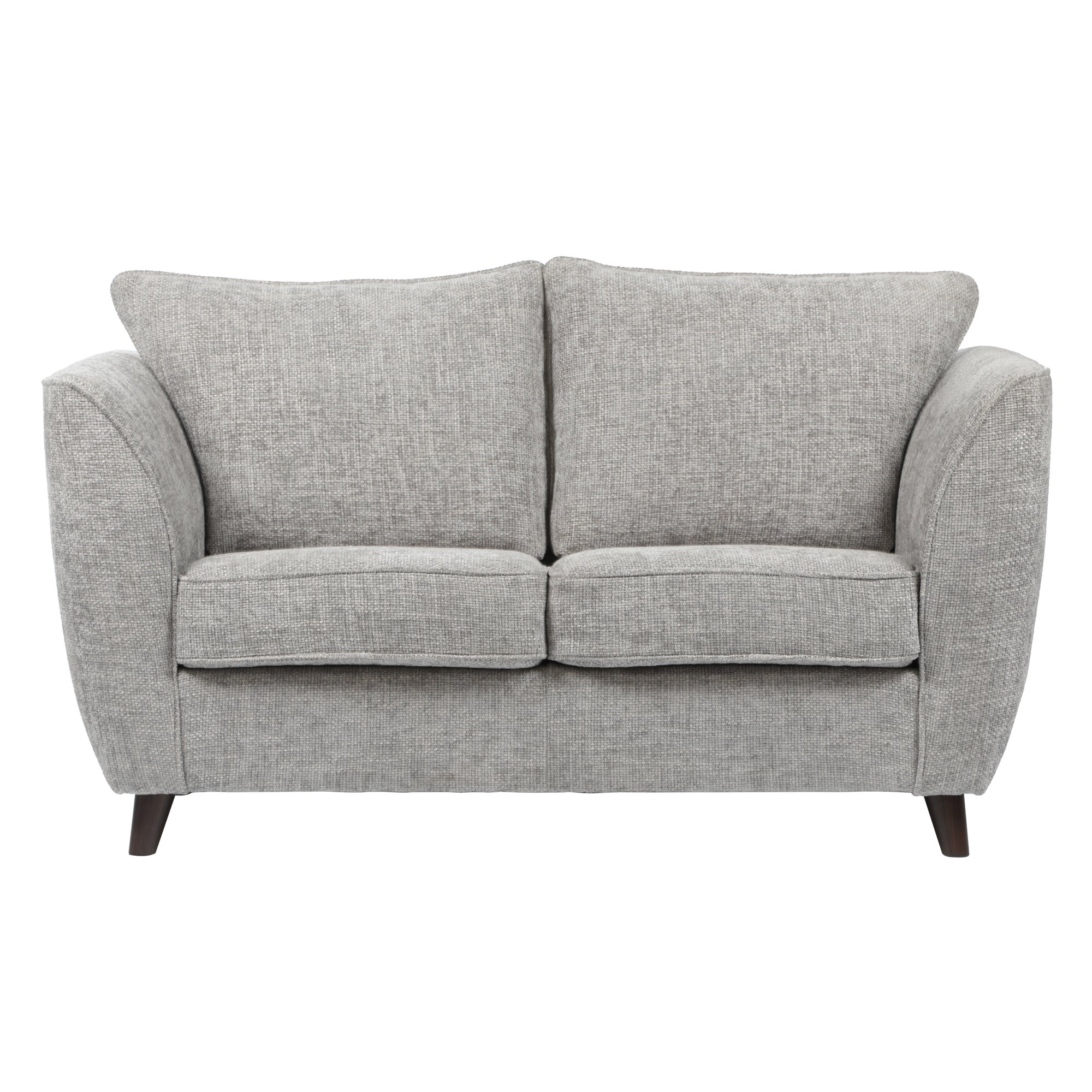 Sienna Fabric 2 Seater Sofa Silver