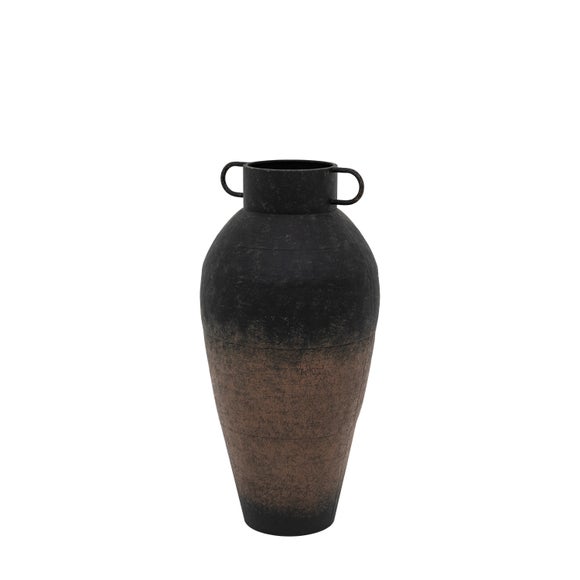 Cedar & Sage Teide Textured Metal Urn Vase 4