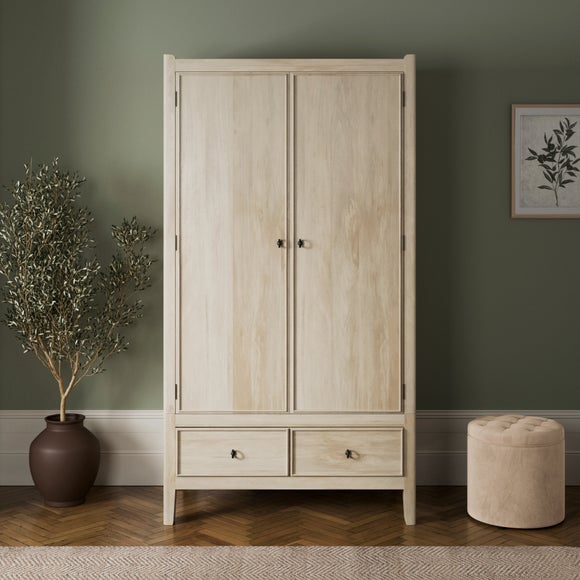 Portland Double Wardrobe, Mango Wood
