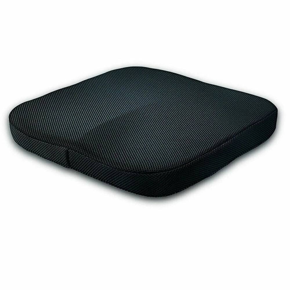 KORVIXA Orthopedic Memory Foam Coccyx Seat Cushion in Black