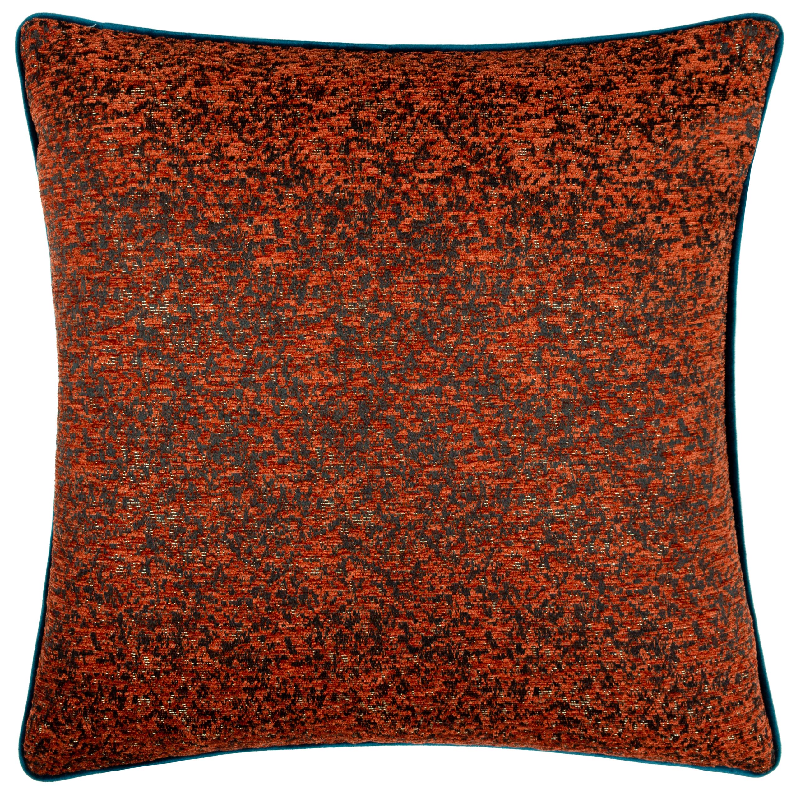 Paoletti Galaxy Chenille Piped Cushion in Orange