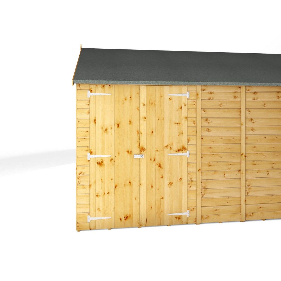 Mercia Premium Shiplap Reverse Apex Workshop - L322.7 x W546.6 x H252.4 cm in Brown 6