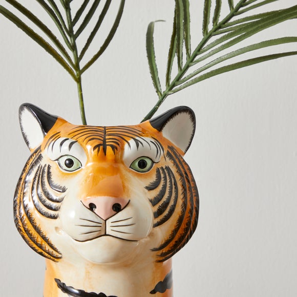 Ceramic Tiger Head Ceramic Vase 2