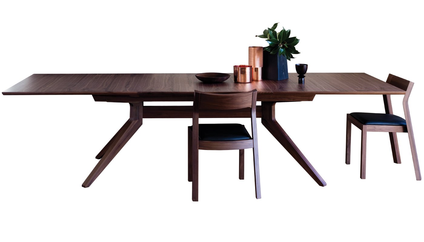 Case Cross Extending Table Walnut