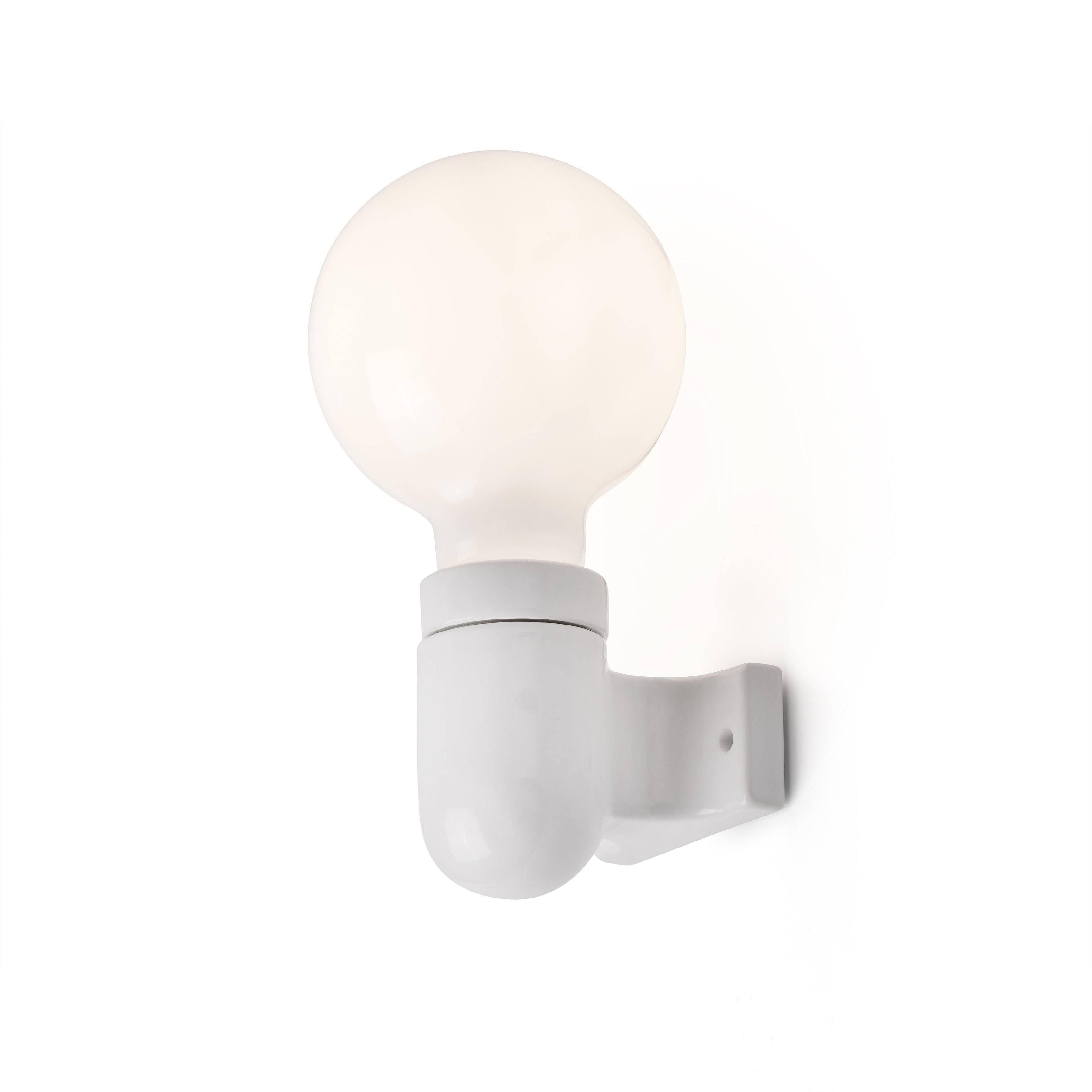 Netlighting Sera Globe Wall Lamp White 1 Light E27