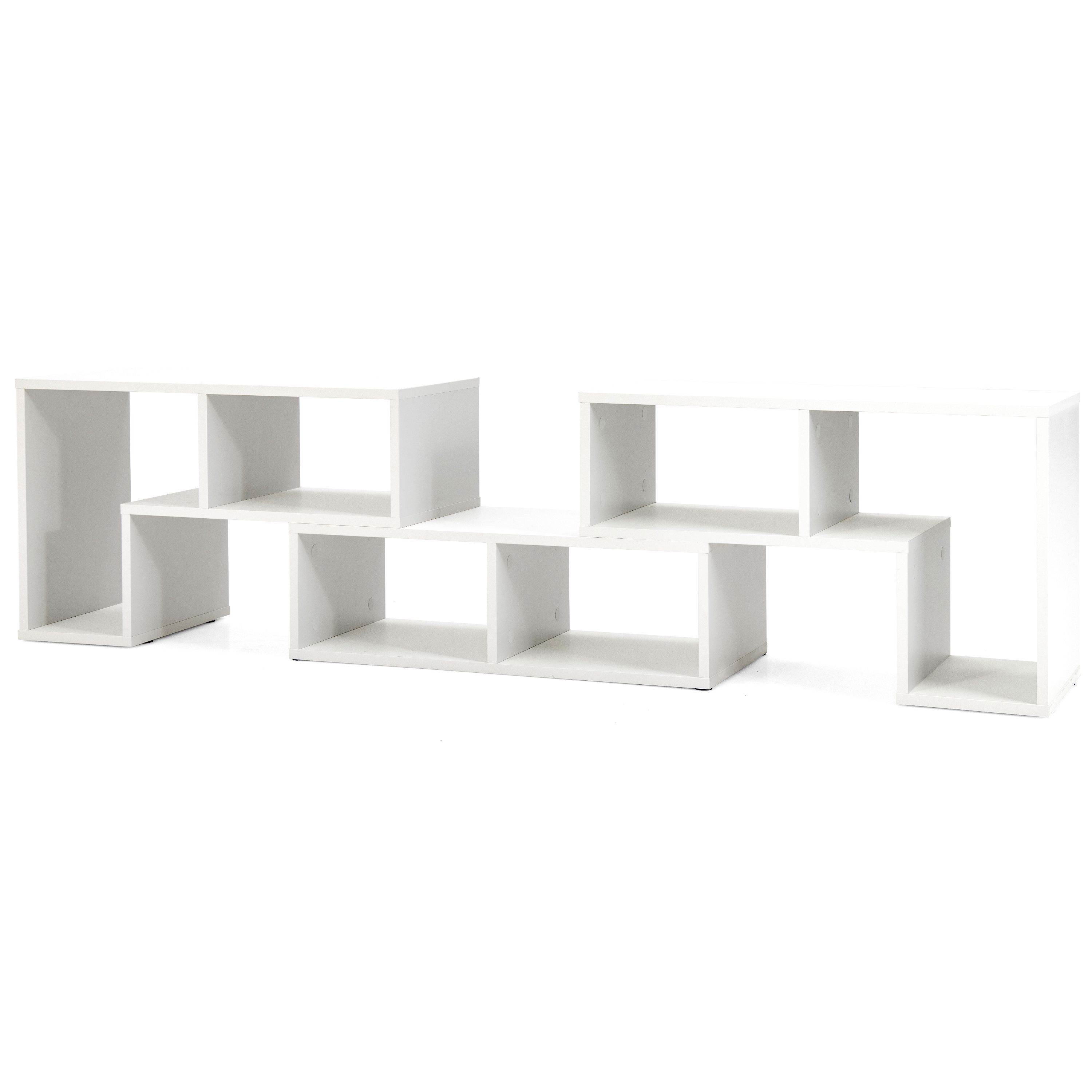 Costway TV Stand for TVs up to 65 Inches Free Combination Adjustable TV Cabinet Center in White