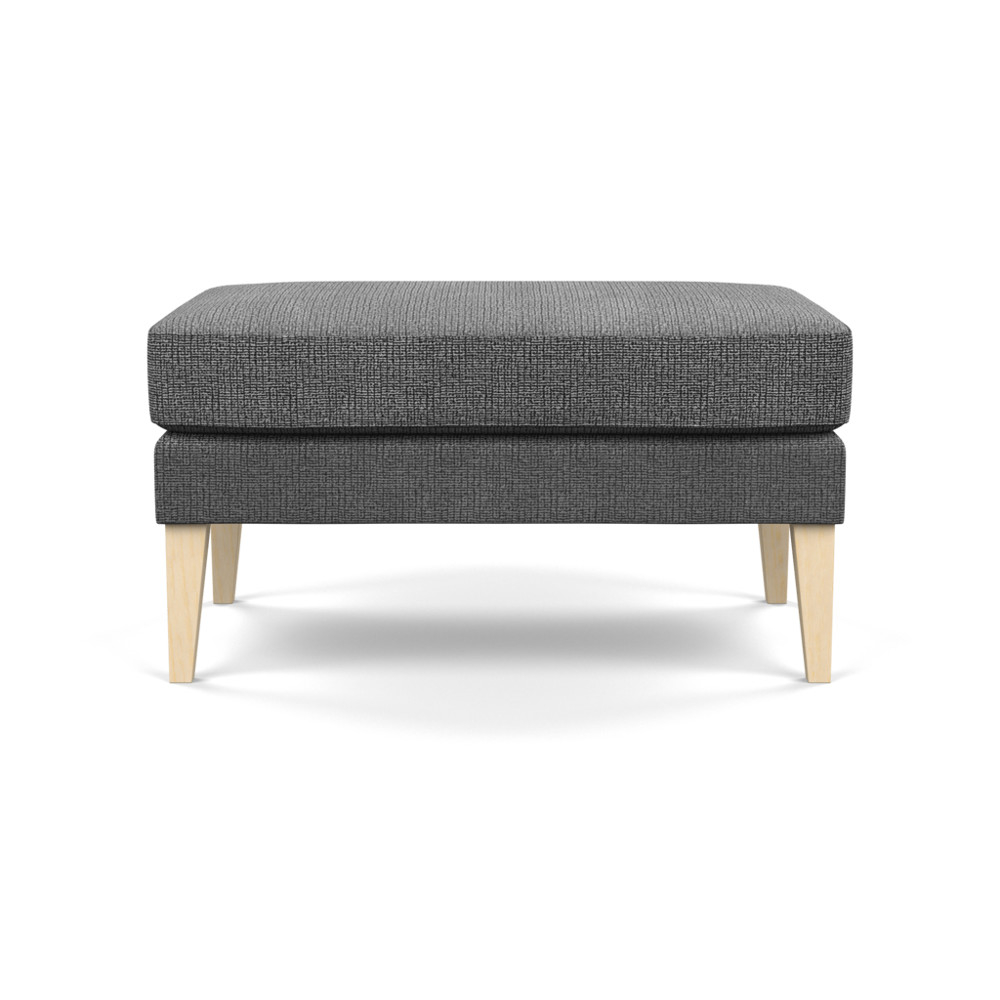 Heal's Richmond Ottoman Tejo Recycled Noir Natural Ash Feet