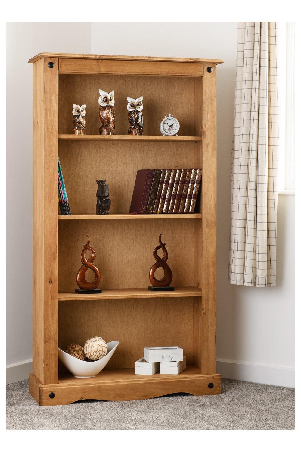 Seconique Corona Medium Bookcase in Natural