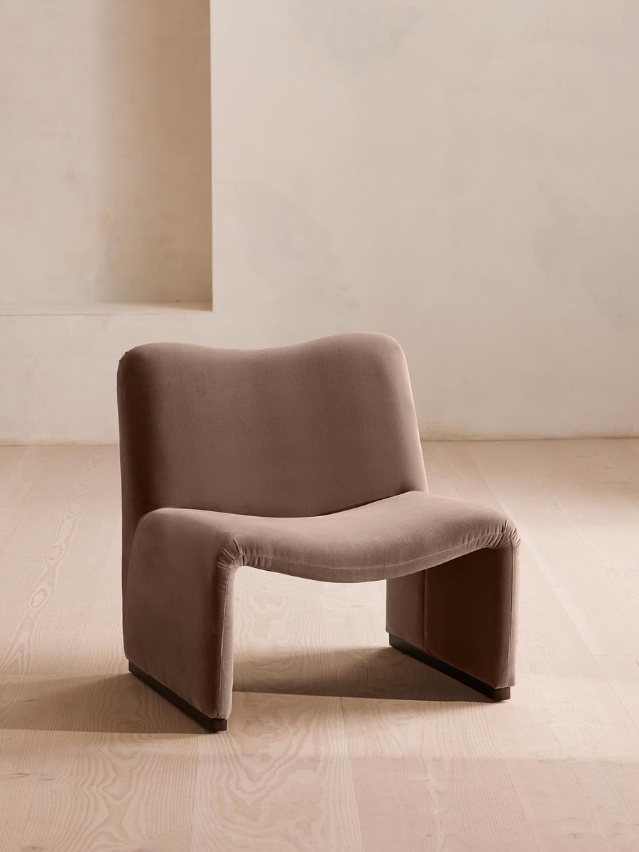 Lovett Armchair, Velvet, Taupe