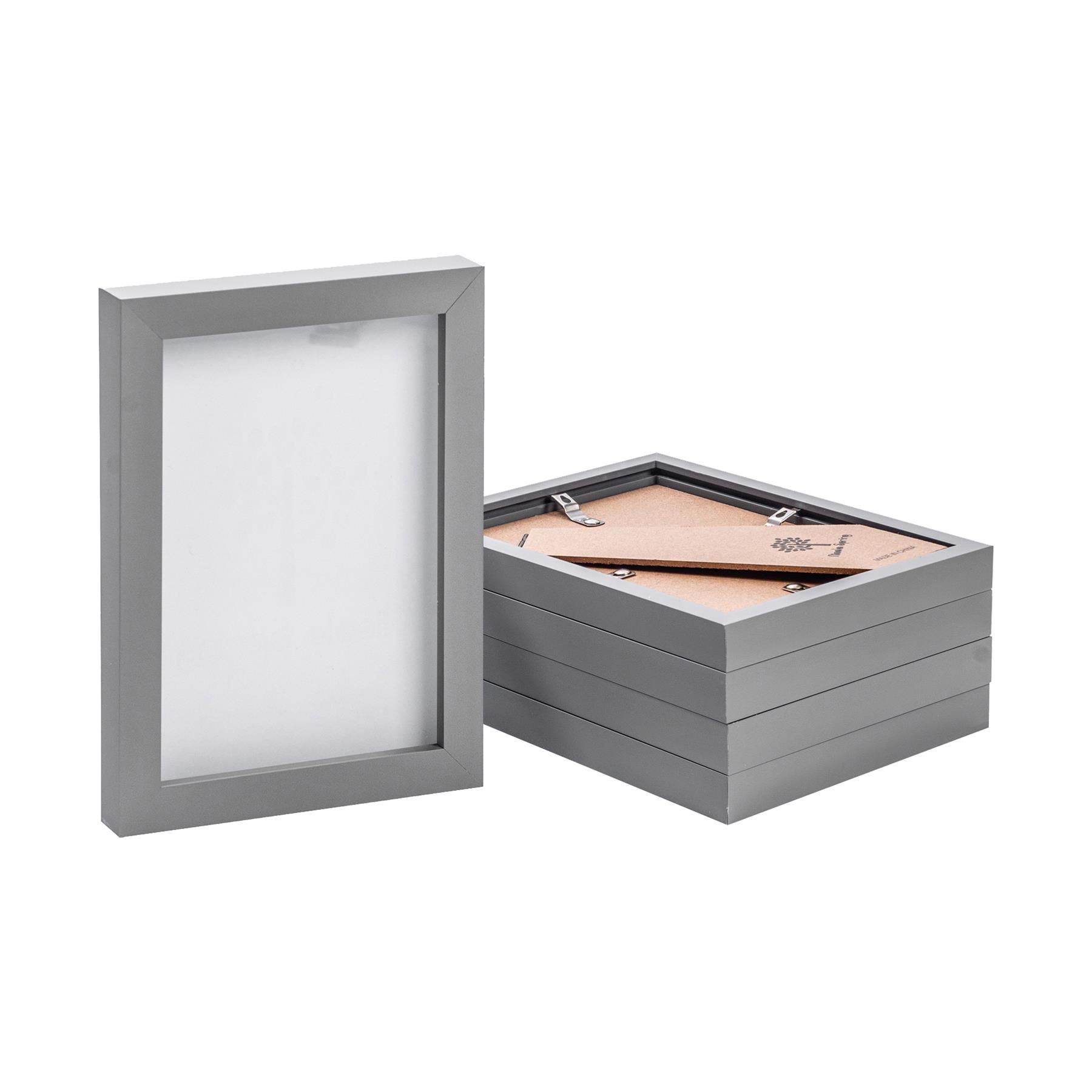Nicola Spring Photo Frames - 5" x 7" - Pack of 5 in Grey 1