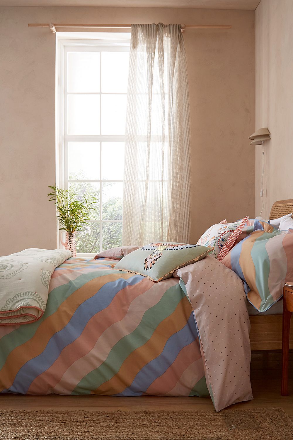 YVONNE ELLEN 'Signature Stripe' Cotton Duvet Cover Set