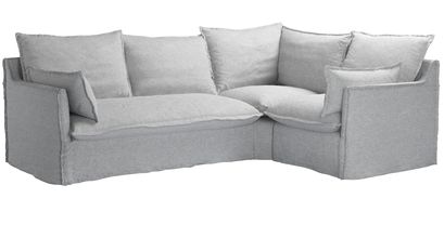 Isaac Asym: LHF 2 Seat Sofa Bed w RHF Single in White Cliffs Whitstable - sofa.com